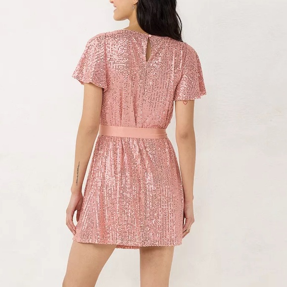 LC Pink Sequin Dress - Picture 3 of 10